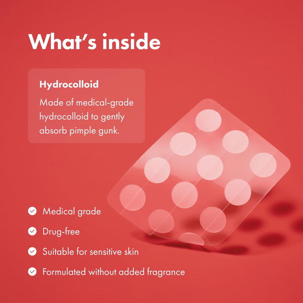 Mighty Patch™ Original patch from Hero Cosmetics – The #1 Hydrocolloid Acne Pimple Patch for Shrinking Zits and Whiteheads in 1 use; Nighttime Spot Stickers for Face and Skin (72 Count)