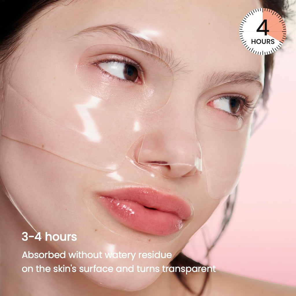 **BIODANCE Bio-Collagen Real Deep Mask, Hydrating Overnight Hydrogel Mask, Pore Minimizing, Elasticity, Plumping Improvement, Korean Skincare | 1.19oz(34g) x 4ea