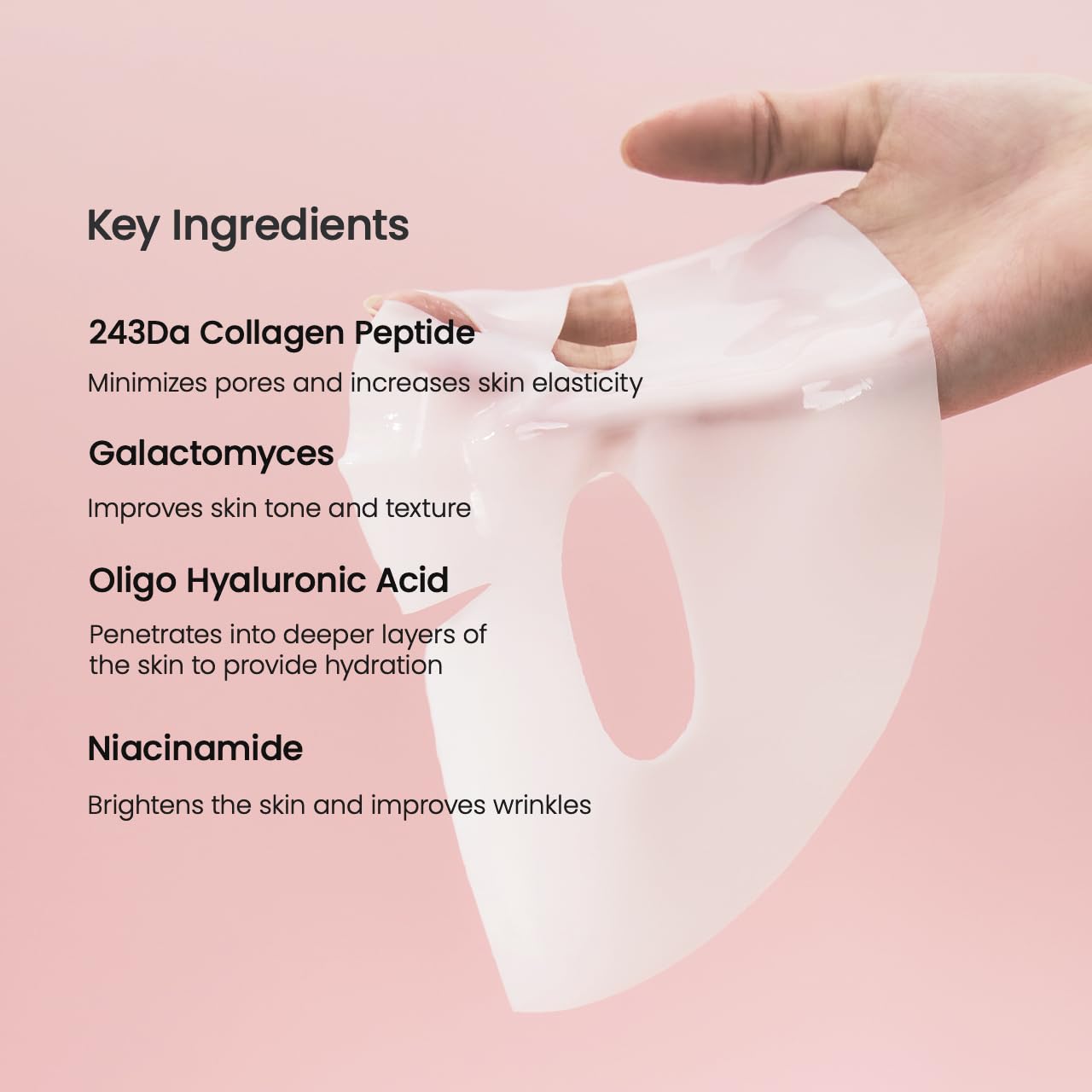 **BIODANCE Bio-Collagen Real Deep Mask, Hydrating Overnight Hydrogel Mask, Pore Minimizing, Elasticity, Plumping Improvement, Korean Skincare | 1.19oz(34g) x 4ea