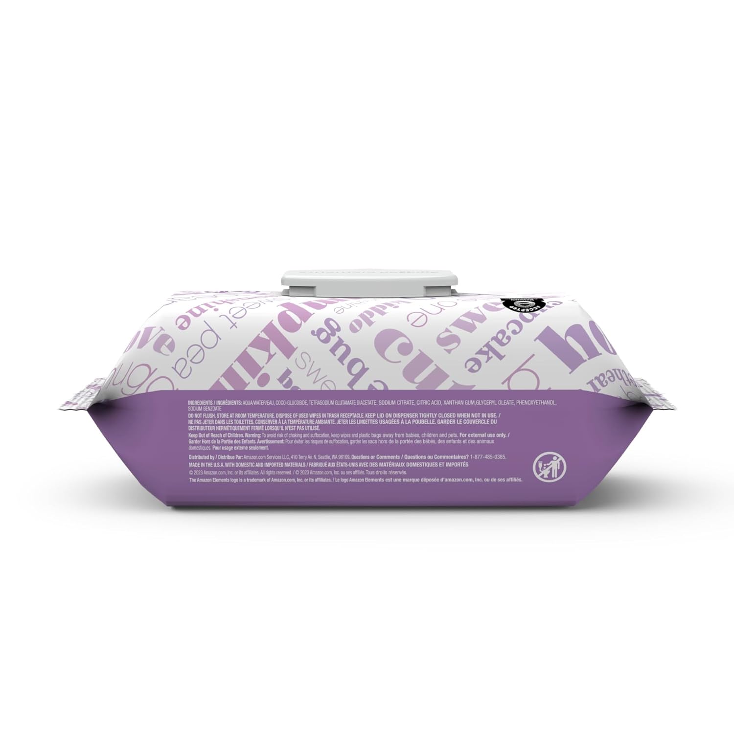 Gentle Care Baby Wipes™ Elements Baby Wipes, Sensitive, 810 Count, Flip-Top Packs, Pack of 9