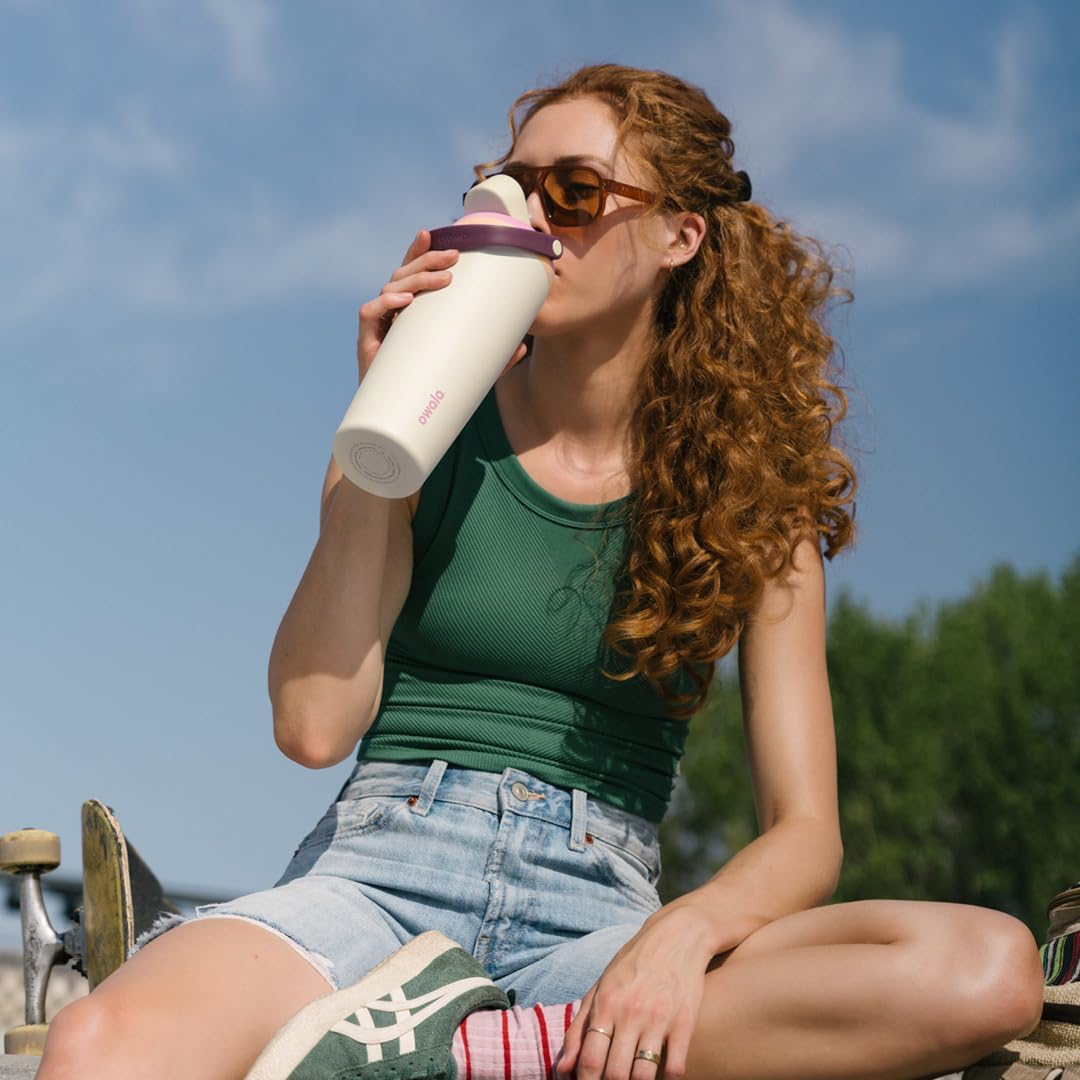 Owala FreeSip Sway - Stainless Steel - 30-oz. - Pink Angel Food Cake