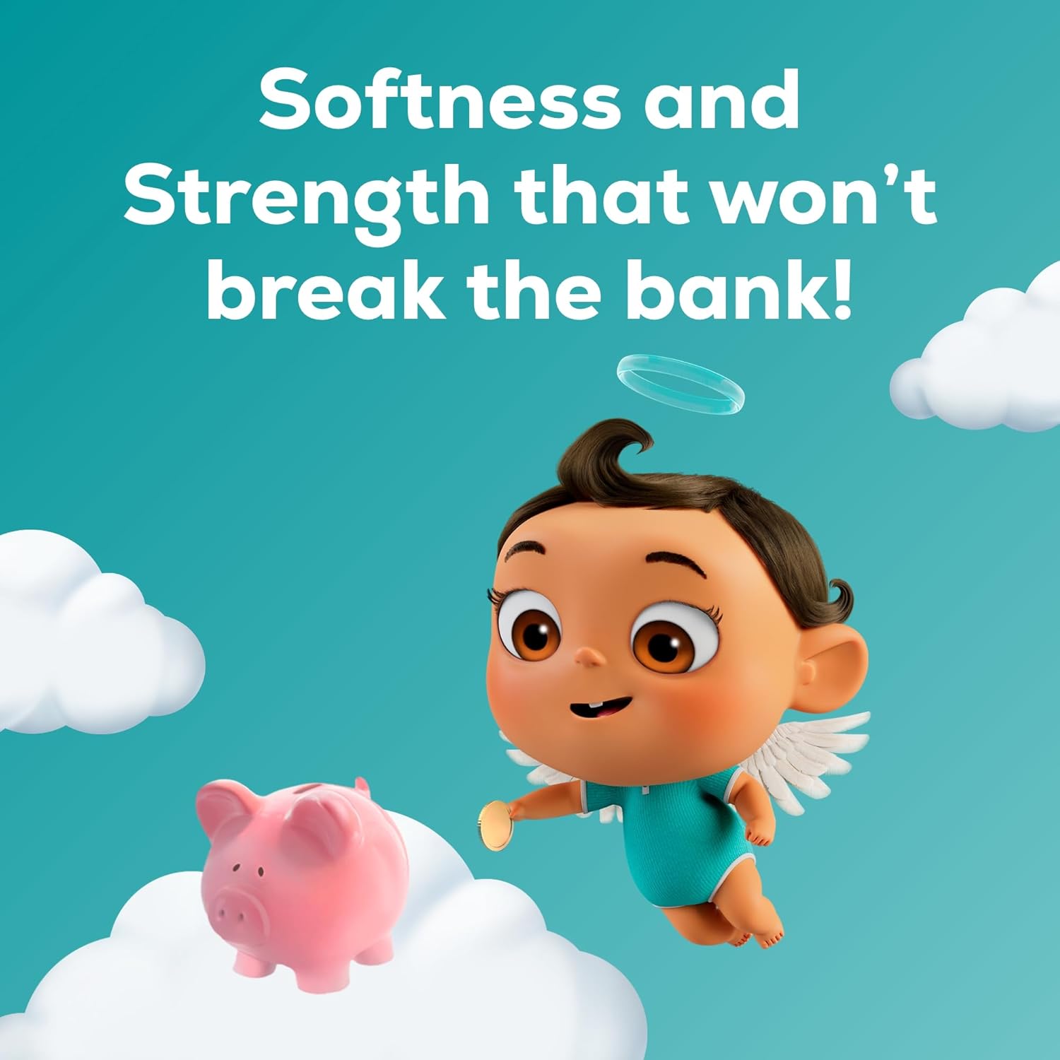 Angel Soft Toilet Paper, 16 Mega Rolls = 64 Regular Rolls, Soft and Strong Toilet Tissue