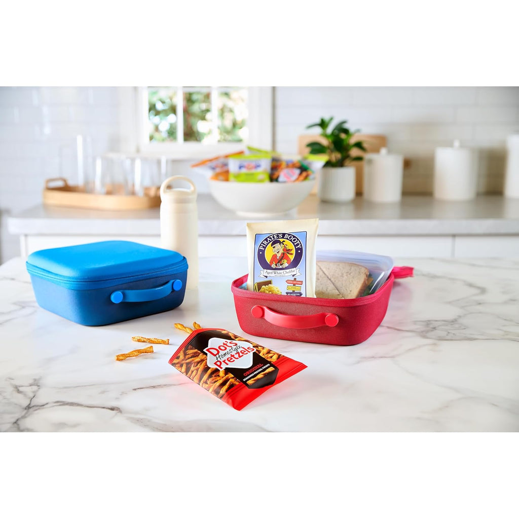 SkinnyPop Family Favorites Variety Pack, SkinnyPop Original and White Cheddar Popcorn, Dot's Original and Honey Mustard Pretzels, Pirate's Booty, On-the-Go Snacks, 0.5oz and 1oz Bags (18 Count)