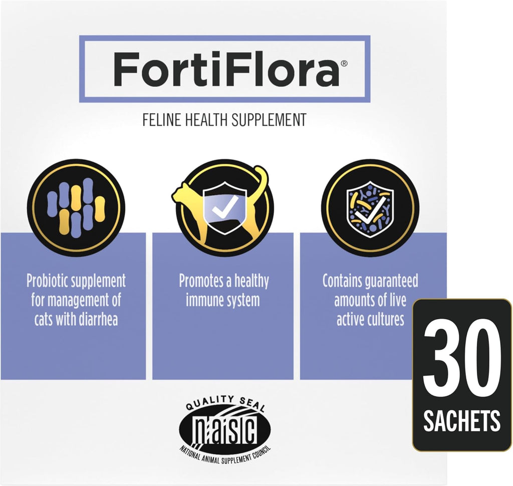 *Purina Pro Plan Veterinary Supplements FortiFlora Cat Probiotic Supplement for Cats with Diarrhea - 30 ct. Box