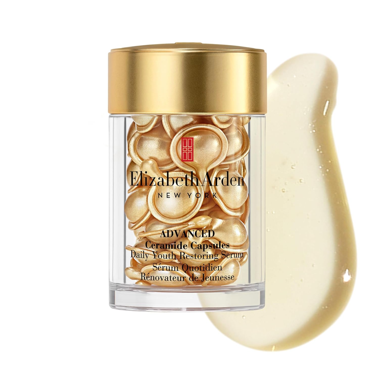 Elizabeth Arden Advanced Ceramide Face Serum Capsules, Anti-Aging Skincare, Fragrance-Free Hydrating Formula for Radiant, Firm Skin, Nourishing and Strengthening