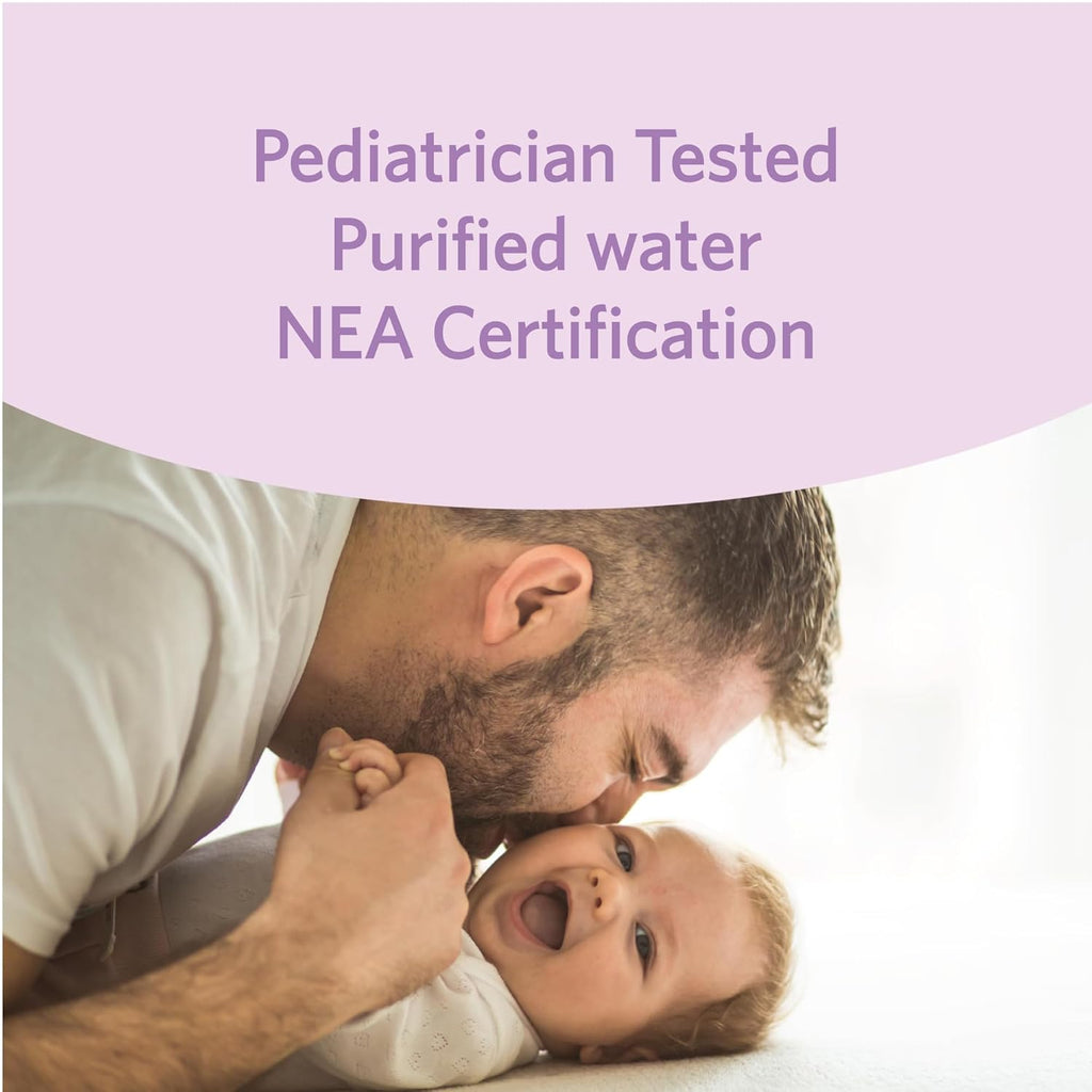 Gentle Care Baby Wipes™ Elements Baby Wipes, Sensitive, 810 Count, Flip-Top Packs, Pack of 9