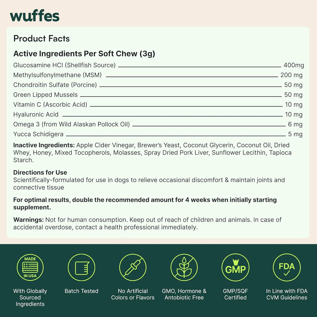 Wuffes Advanced Joint Care Chews™