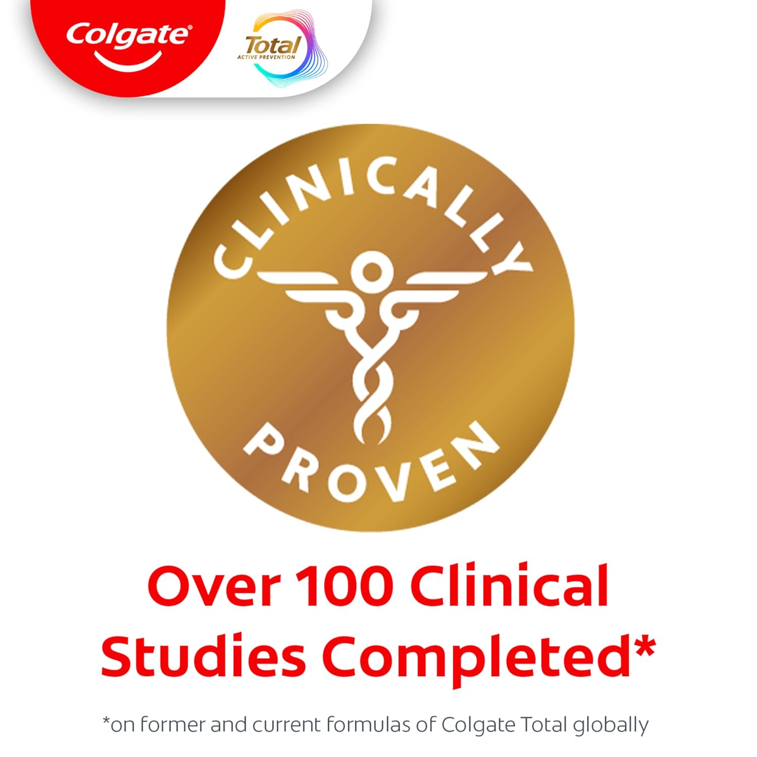 Colgate Total Active Prevention Whitening Gel Toothpaste with Fluoride, Bulk with Clinically Proven Formula That Fights Plaque Bacteria, Mint, 4 Pack, 5.1 oz