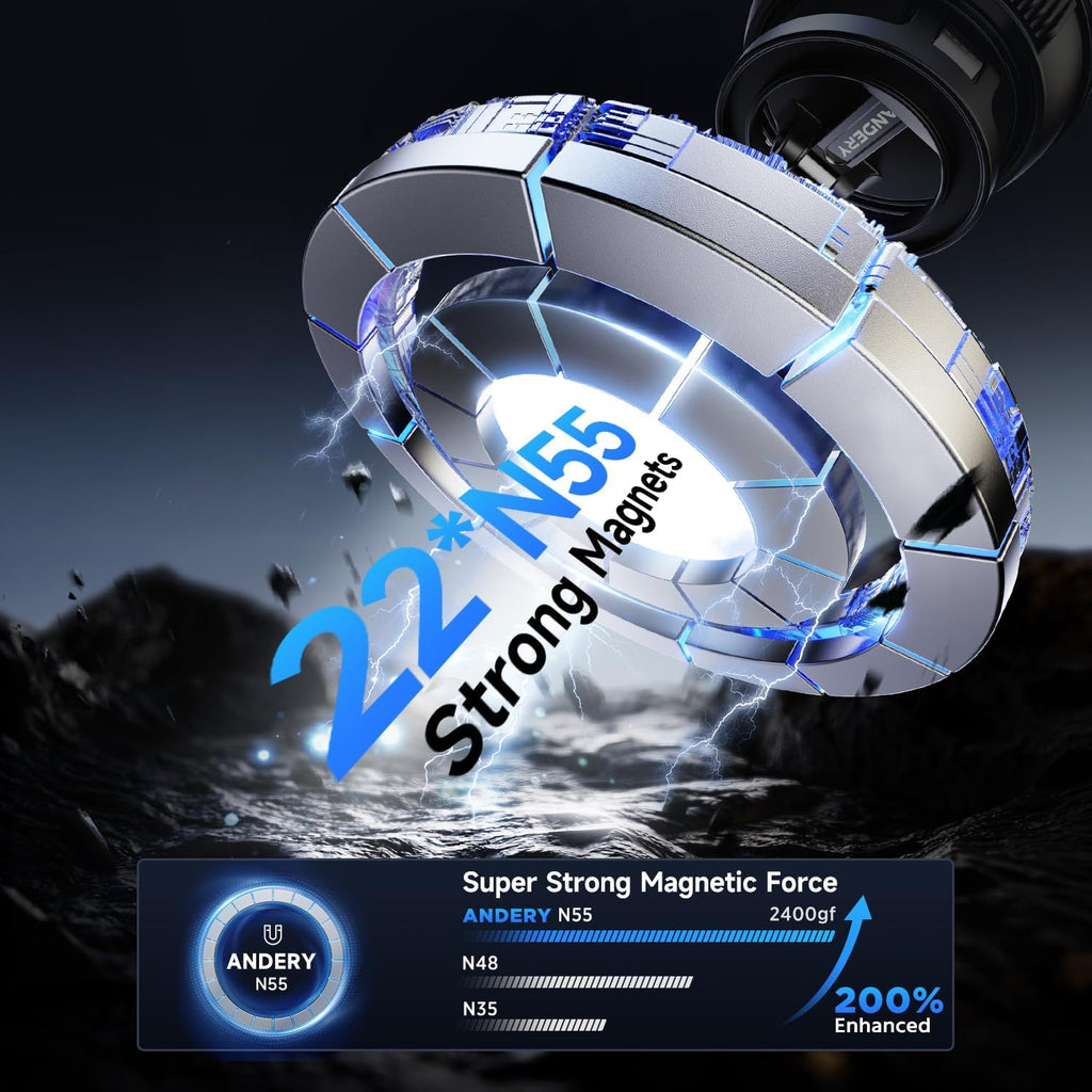 Car Phone Holder for Magsafe [78+LBS Strongest Suction & 2400gf Magnetic] 360° Adjustable Car Phone Mount, Phone Holders for Your Car for iPhone 17 Pro Max 16 15 14 13 12 Air Plus (Carbon Fiber)