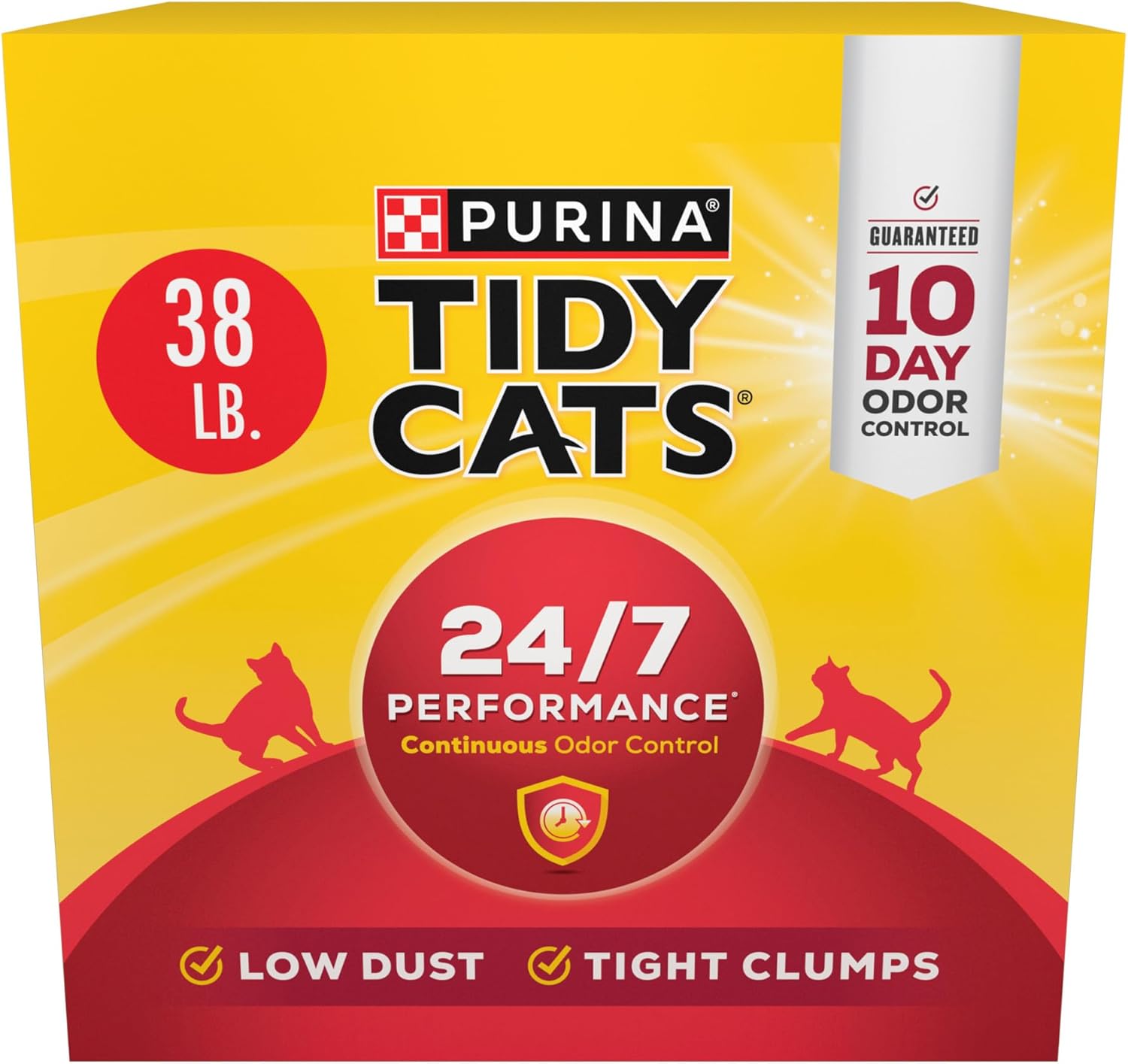 *Purina Tidy Cats Clumping Cat Litter, 24/7 Performance Multi Cat Litter - 38 lb. Box