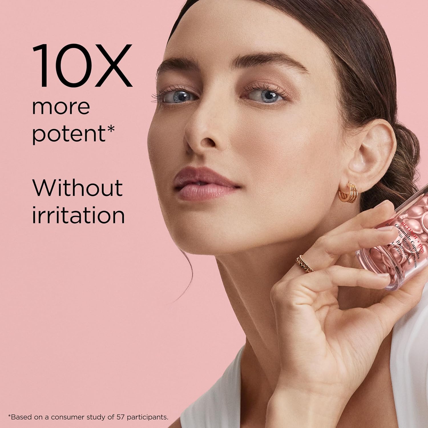 Elizabeth Arden Retinol + HPR Ceramide Rapid Skin Renewing Anti-Aging Face Serum Capsules, Fine Lines & Wrinkles Treatment with Peptides, Vitamin E, & Niacinamide