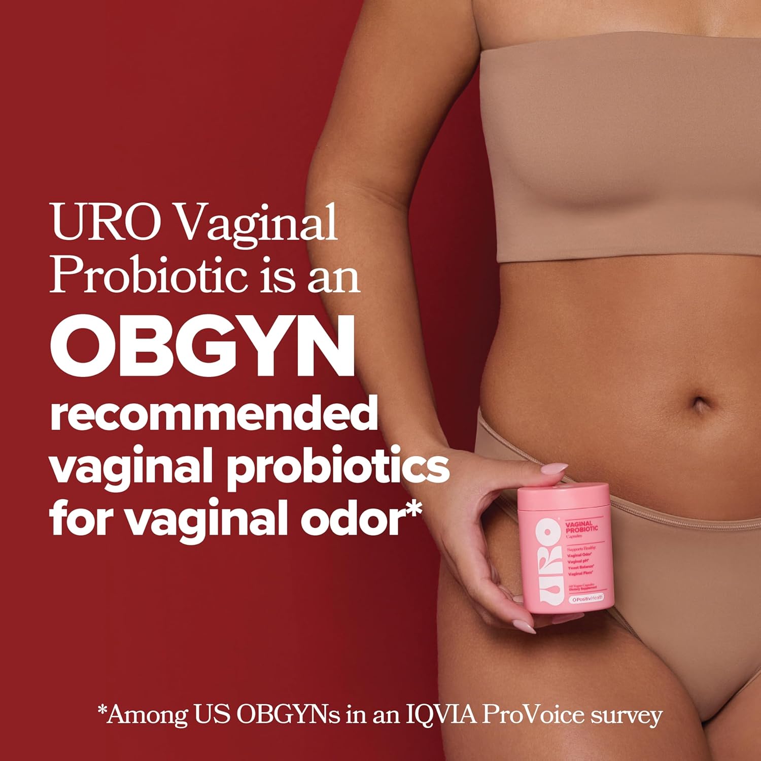 O Positiv URO Vaginal Probiotics for Women pH Balance with Prebiotics & Lactobacillus Probiotic Blend - Vaginal Health Supplement - Promote Healthy Vaginal Odor & Vaginal Flora, 60 Count (Pack of 1)
