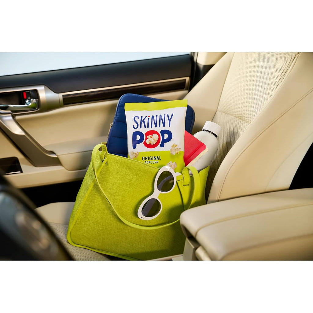 SkinnyPop Popcorn, Original, Whole Grain, Dairy-Free Snack, 0.65oz Bags (30ct)