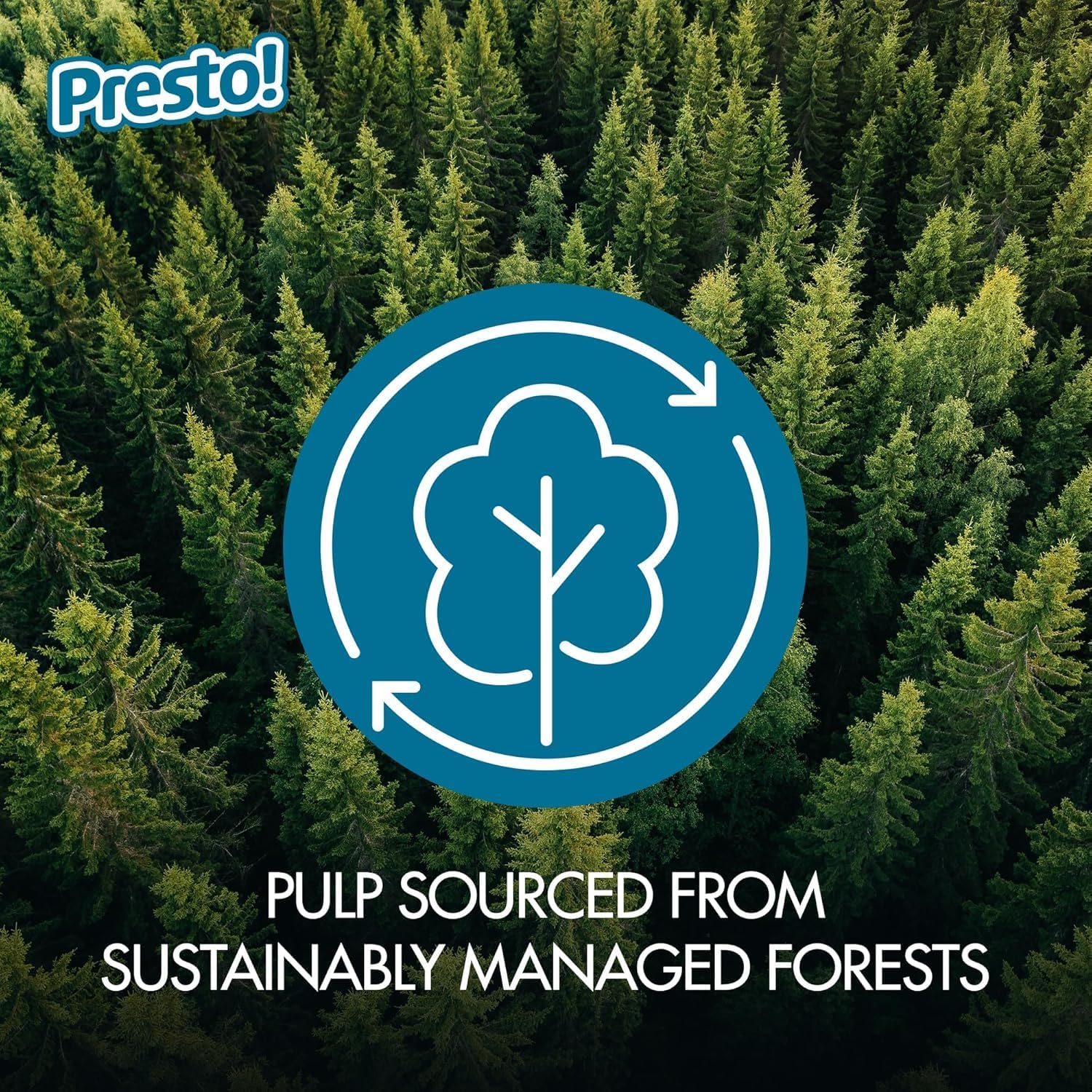 Ultra-Soft Eco-Friendly - Presto! 2-Ply Ultra-Soft Toilet Paper, 24 Family Mega Rolls = 120 regular rolls, 6 Count (Pack of 4), Unscented