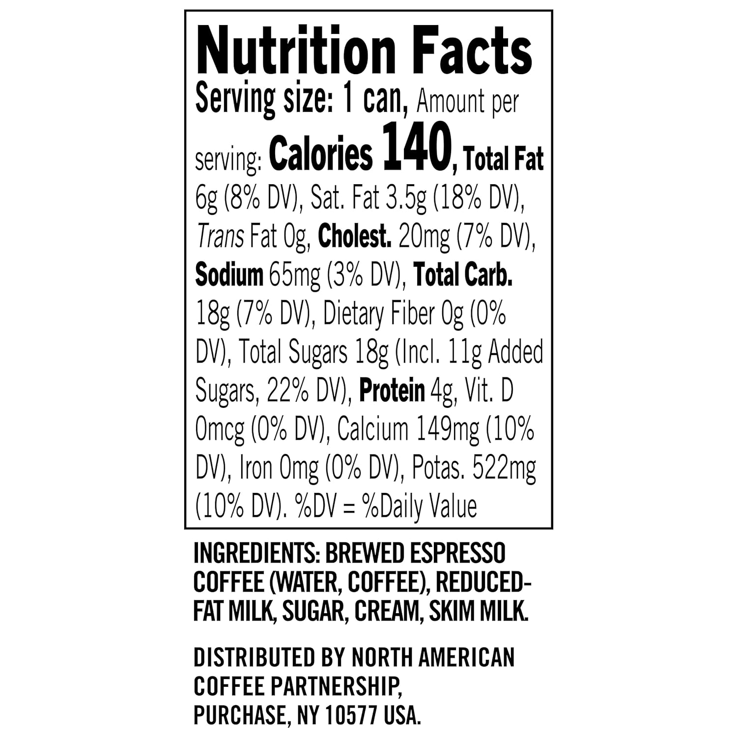 Starbucks - RTD Coffee Espresso And Cream, 6.5oz Cans (12 Pack) (Packaging May Vary)