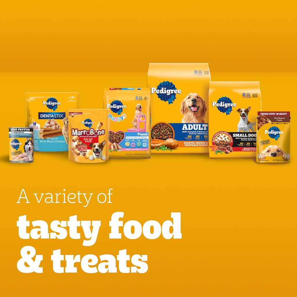 Pedigree with Tender Bites for Small Dogs Adult Dry Dog Food, Chicken and Steak Flavor, 3.5 lb. Bag