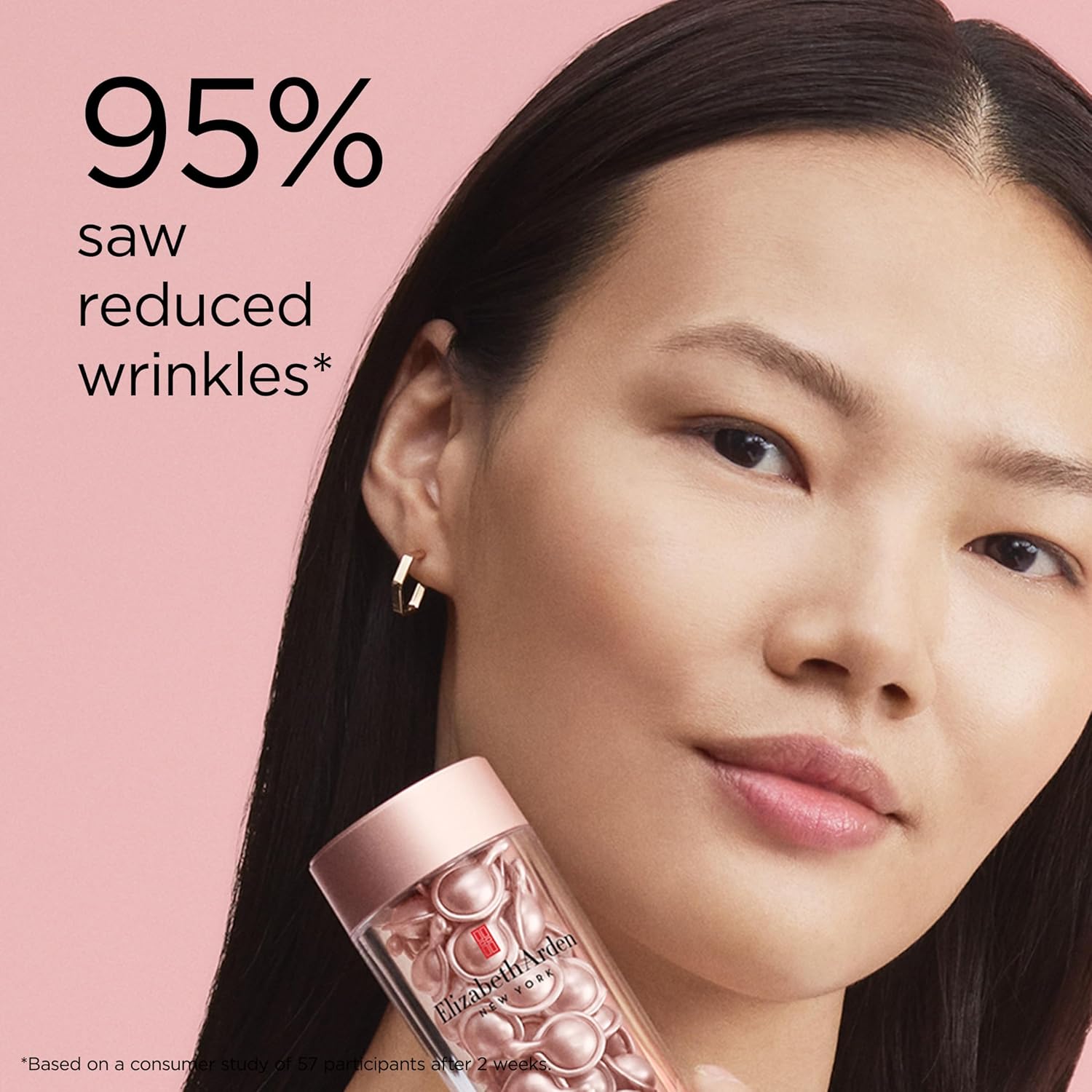 Elizabeth Arden Retinol + HPR Ceramide Rapid Skin Renewing Anti-Aging Face Serum Capsules, Fine Lines & Wrinkles Treatment with Peptides, Vitamin E, & Niacinamide