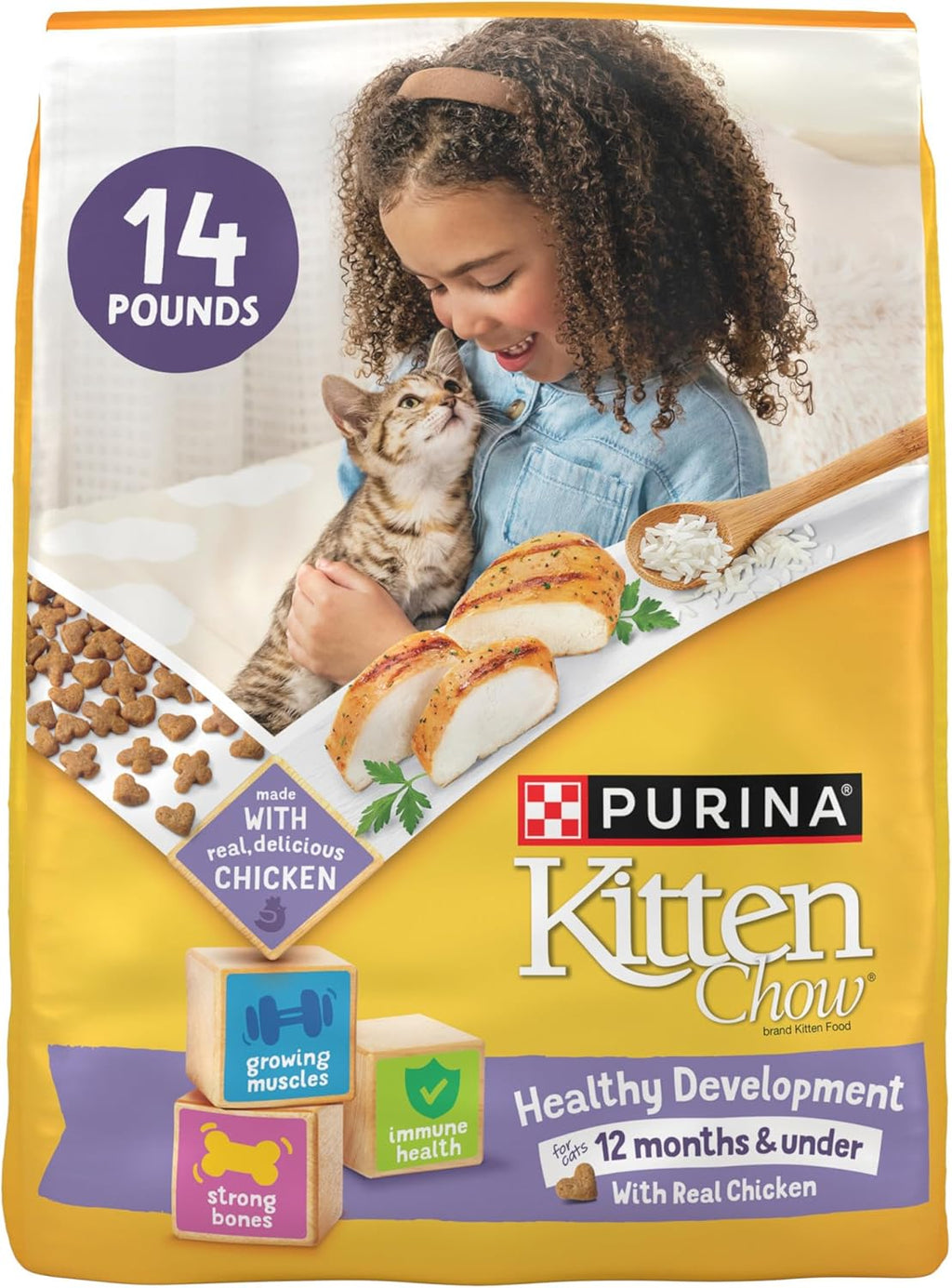 Purina Kitten Chow Dry Cat Food - Premium Kitten Nourishment™