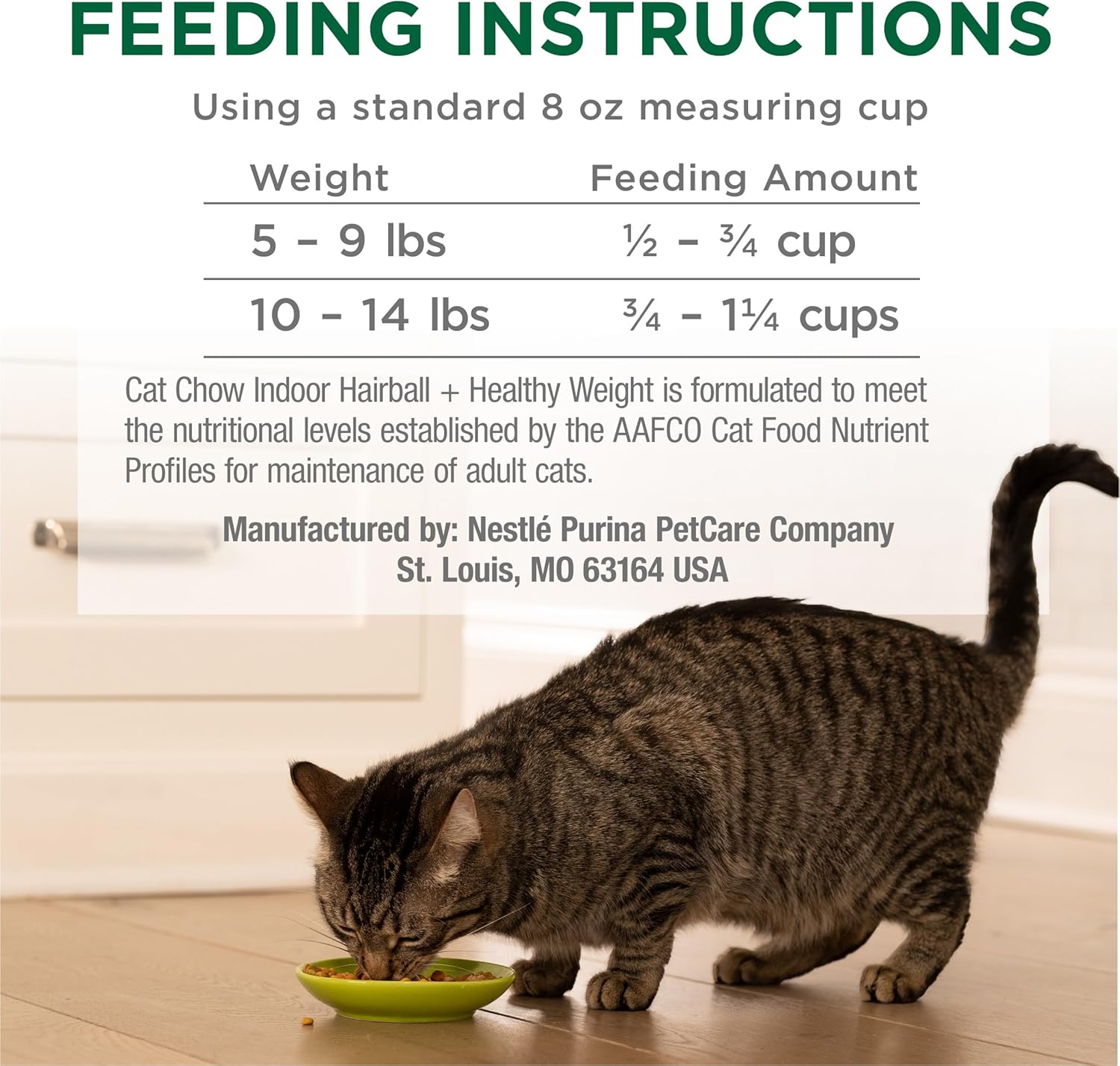 Purina Cat Chow Indoor Healthy Weight and Hairball Dry Cat Food With Chicken - (Pack of 4) 3.15 lb. Bags