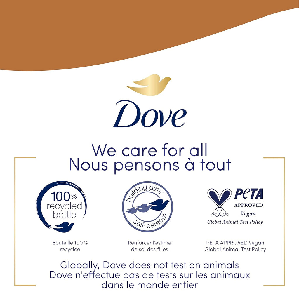 Dove Advanced Care Hand Wash Shea Butter & Warm Vanilla 4 Count for Soft, Smooth Skin, More Moisturizers than the Leading Ordinary Hand Soap, 12 oz