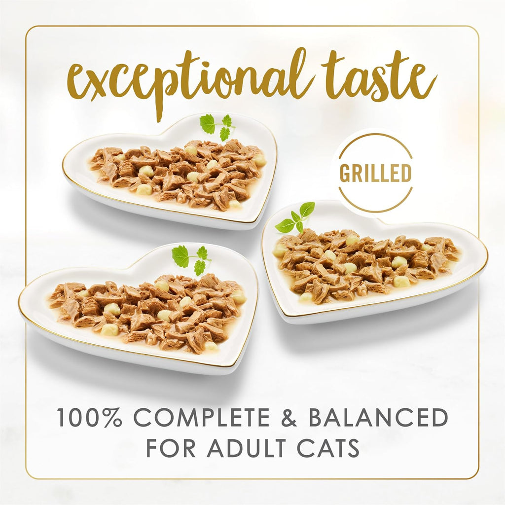 Purina Fancy Feast Delights with Cheddar Grilled Chicken, Turkey or Whitefish and Cheddar Cheese Feast in Gravy Wet Cat Food Variety Pack - (Pack of 24) 3 oz. Cans
