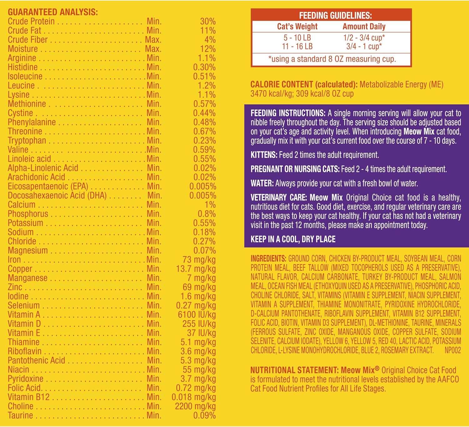 Meow Mix Original Choice Dry Cat Food, 6.3 Pound Bag