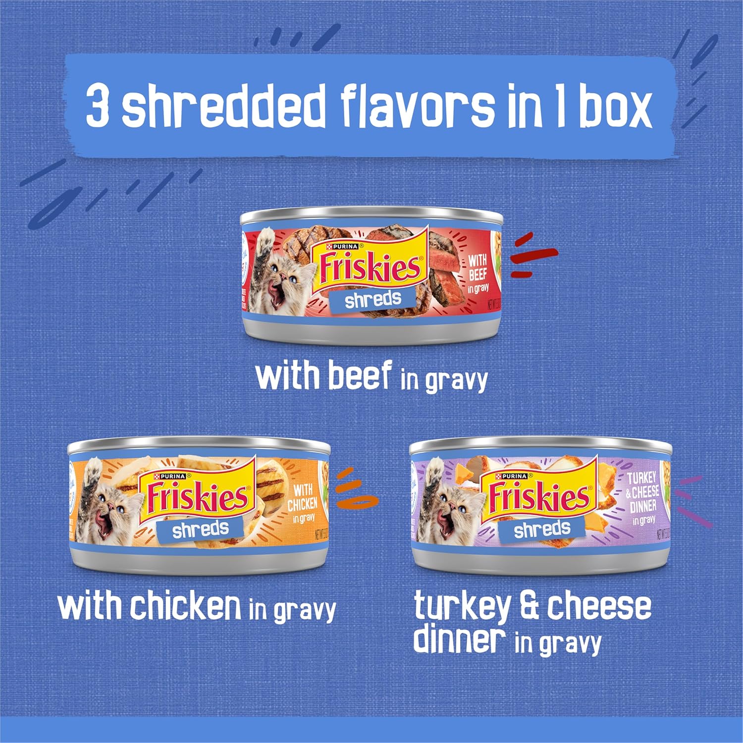 Friskies - Gourmet Shredded Cat Food Variety Pack™