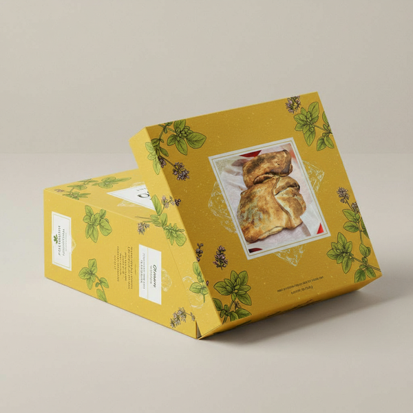 Large Oregano Flatbread Pie - Healthy Vegan Food and Snack Stuffed with Oregano Recipe