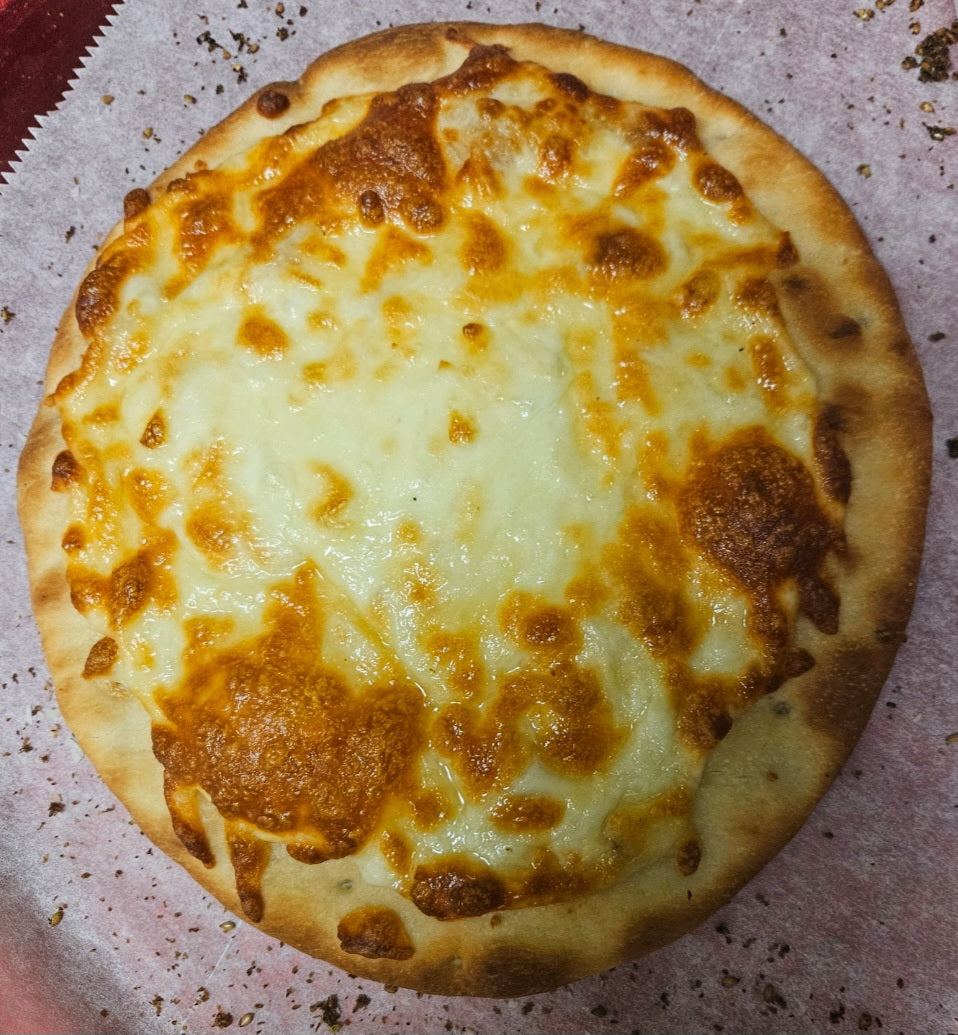 Large Cheese Flatbread Pie - Healthy Vegan Food and Snack Stuffed with Tasty Cheese