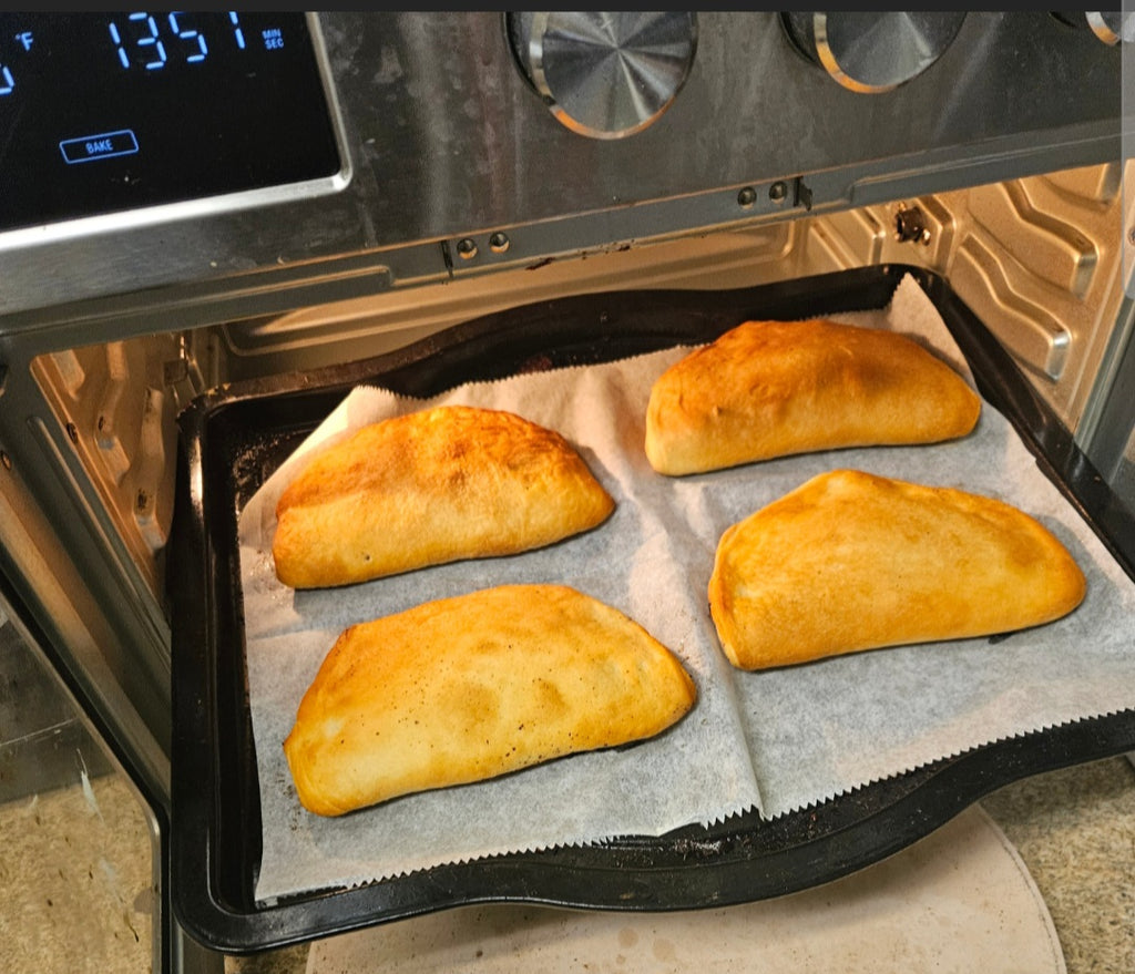 Small Oregano Flatbread Pie - Healthy Vegan Food and Snack Stuffed with Oregano Recipe